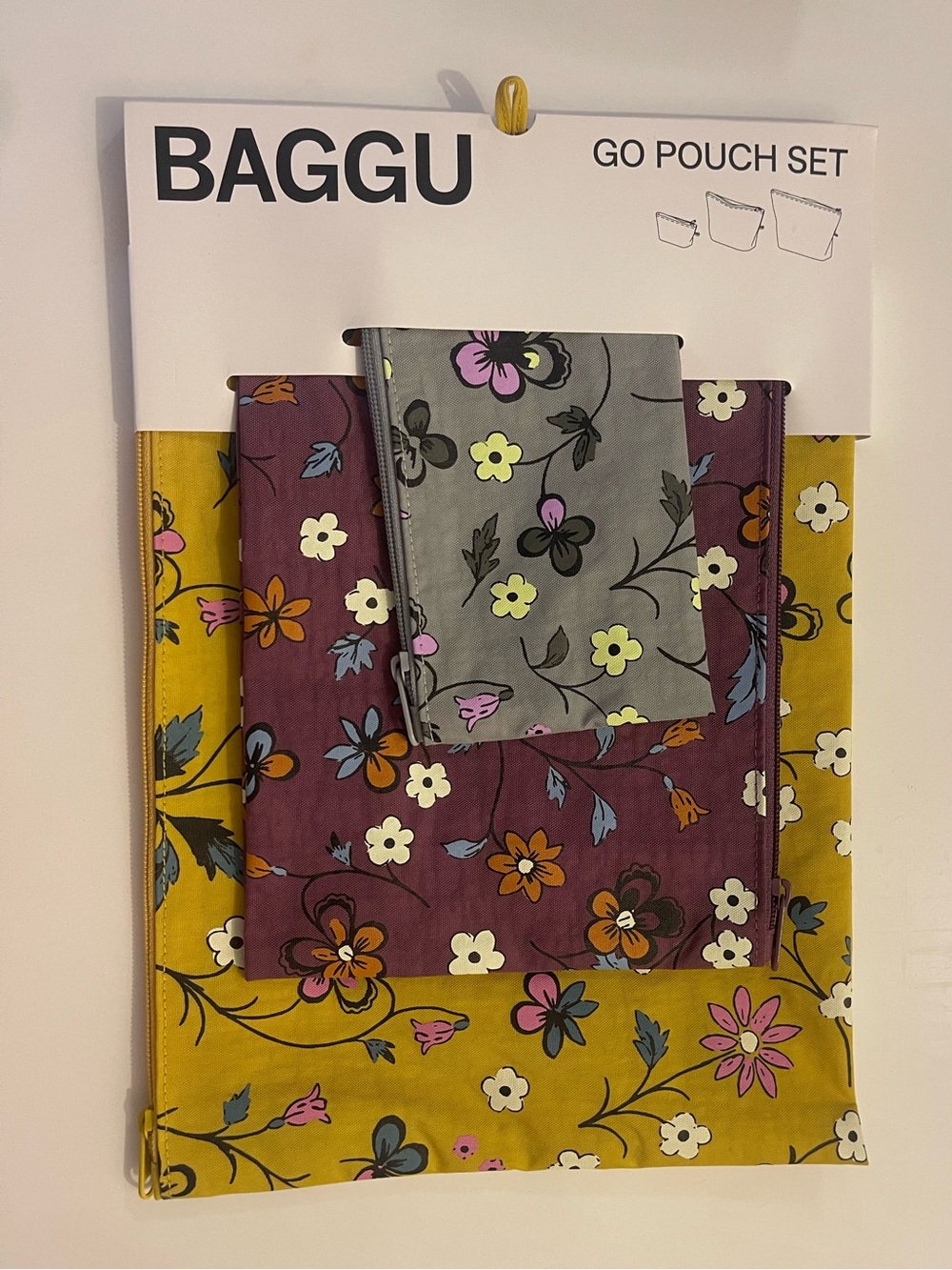 BAGGU Flat Pouch Set Wildwood Mix